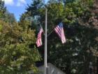 Flags fly over Crofton Parkway year-round.