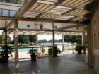 Cinco Ranch Beach Club covered area for those sunny days in Texas.  Features outdoor showers to wash the sand off before getting back in the car! + FREE sail boats & paddle boats.