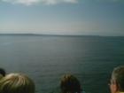 on the ferry to the village