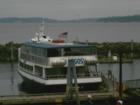 Ferry docked at the village
