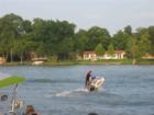 Jet skiing on Lake McQueeney