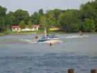 skiing on Lake McQueeney