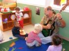 ABC 123 Daycare on Nichols Sawmill has music time once a week for the kids.