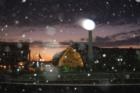 Franklin square at Christmas