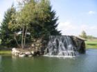 Waterfall near entrance to Countryside Glen subdivision in Hawthorn Woods
