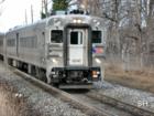 Oradell NJ Train pulling in to the station