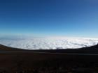 Looking down on the clouds.