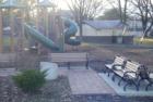 Macungie Community Park, An area to rest your feet while watching your children play on the playground equipment.