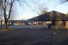 Macunige Community Park, You can see the many buildings ready for food and drinks to be served...