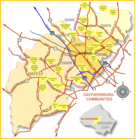 Gaithersburg is one of the largest and most popular towns in Montgomery County.  Offering homes in all styles and price ranges, Gaithersburg offers an urban community in a dynamic county.  