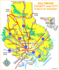Baltimore City in Baltimore County MD.  Baltimore City is the commercial and business capital of The State of Maryland.  