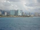 Kakaako Park from the Hawaii Superferry.