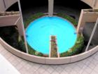 the fountain at Riverside Condo