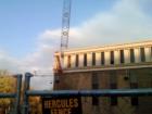 The demolition of Waterside Mall in 2007. The first piece dropping at the demolition party.
