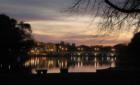 Sunset over Rock River, Downtown Ft. Atkinson