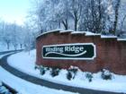 Wintry entrance to Winding Ridge community