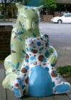 Bearfootin in Hendersonville - a public display of artwork on Main St. then auctioned off for charity. This year will be Goats - for the Carl Sandburg Home located in nearby Flat Rock