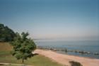View of Lake Erie from Rocky River Park in Rocky River OH