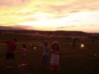 kids with sparklers at pre-fireworks party 4th of July at Big Horn Events Center, Big Horn, WY
      Photo by John Chase