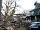 Here's where the damage was done . . . attempting to clean up the fallen oak. Although it was January, the weather had been very warm, rainy and windy. The ground got "mushy."