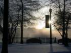 Steam rising off the I&M Canal on a freezing January morning.