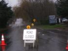 During the storms of December 2007, A lot of roads became closed because of normally small creeks were taking over and going across major roads.
