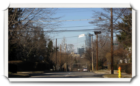 The Ritz Carlton is a little over a mile away and can be seen from various vantage points in the Highlands single family neighborhood in White Plains, NY