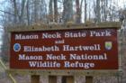 Welcome to Mason Neck State Park on Gunston Road ©2008.  Cindy Jones
