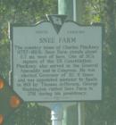 Historic marker - Snee Farm