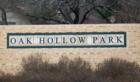Oak Hollow Park entrance