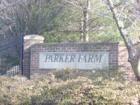 Community Sign for Parker Farm, a Silver Spring Md. 20906 at the corner of Bel Pre and Layhill.