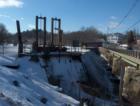 Hydrostation at the Pepperell Dam over the Penstock