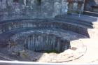 This is where the Gun turret sat when in use at Fort Stevens. You can imagine the size of the gun if that is the space for the motor to move it sat!