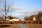 Open park with sitting area at Briarhill Estates