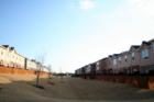 Land between homes at Briarhill Estates