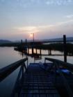 The sunrise lamplight at Battery Creek