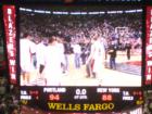 The finally score after overtime with the New York Nicks on 2/1/2008