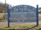 Signal Hill Park in Manassas park is over 100 Acre park with sport feilds, trails, and a water park.
