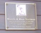Plaque dedicated to a couple of the survivors and all those who did not live through the Holocaust