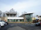 New Burke library under construction on Fairfax County Parkway.
