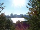 Manhattan skyline view from park in West New York on Boulevard East at 54th Street.