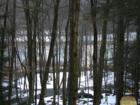 view of the icy Delaware from River Road, Damascus/Callicoon