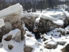 Ice pile, Delaware River, Narrowsburg, NY