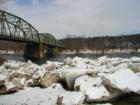 Ice break, Spring in Damascus at Rt 371 bridge