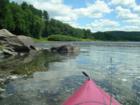 Purple Kayak, Upper Delaware River  near Damascus, Pa. July 2007