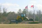Entrance to the Caterpillar facility at Clayton, NC