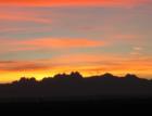 Organ Mountains as seen at sunrise from Shalem Colony Trail