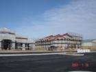 One of the new construction buildings going up in North Village