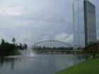 The Waterway bridge and Anadarko Tower