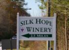 The Silk Hope Winery is the first winery created in Chatham County, and is just off Hwy 87 on Silk Hope Gum Springs Rd